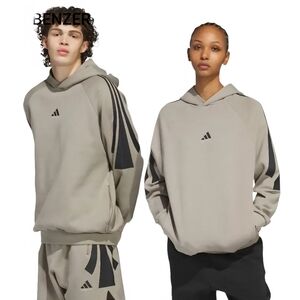 Unisex Adidas Basketball Spacer Hoodie Putty Beige JC7840 Size Medium MSRP $140
